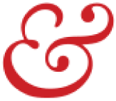 red ampersand